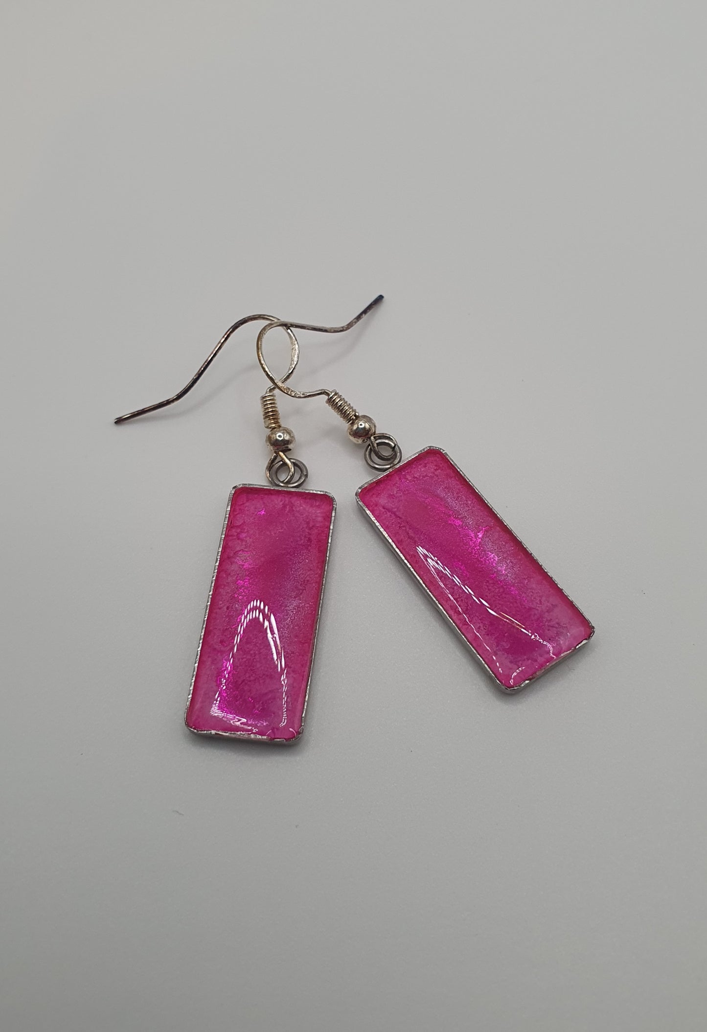 Resin drop earrings