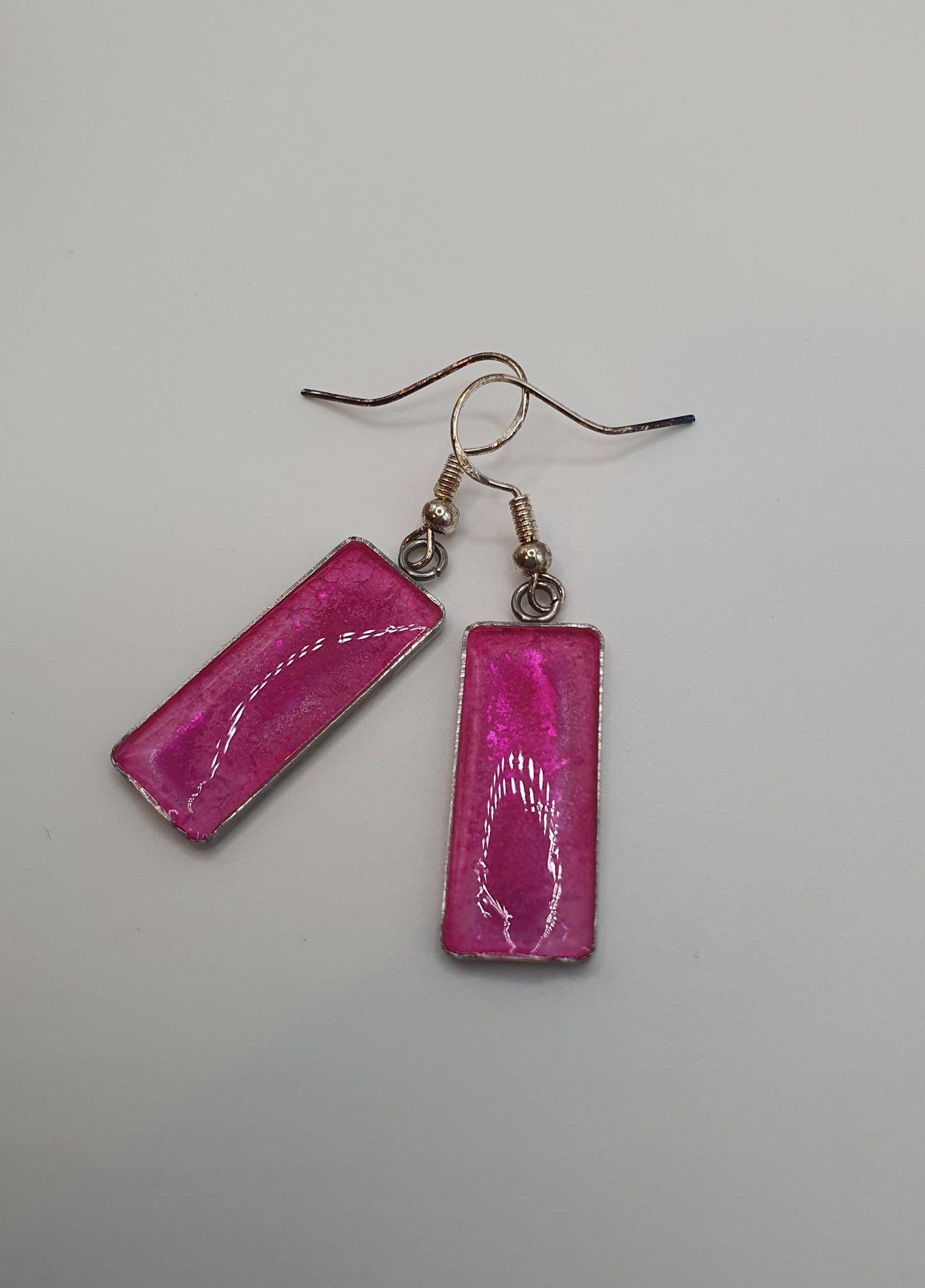 Resin drop earrings