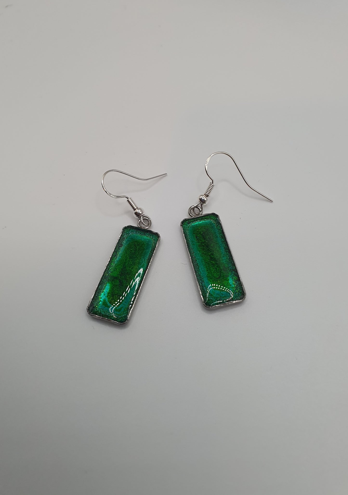 Resin drop earrings