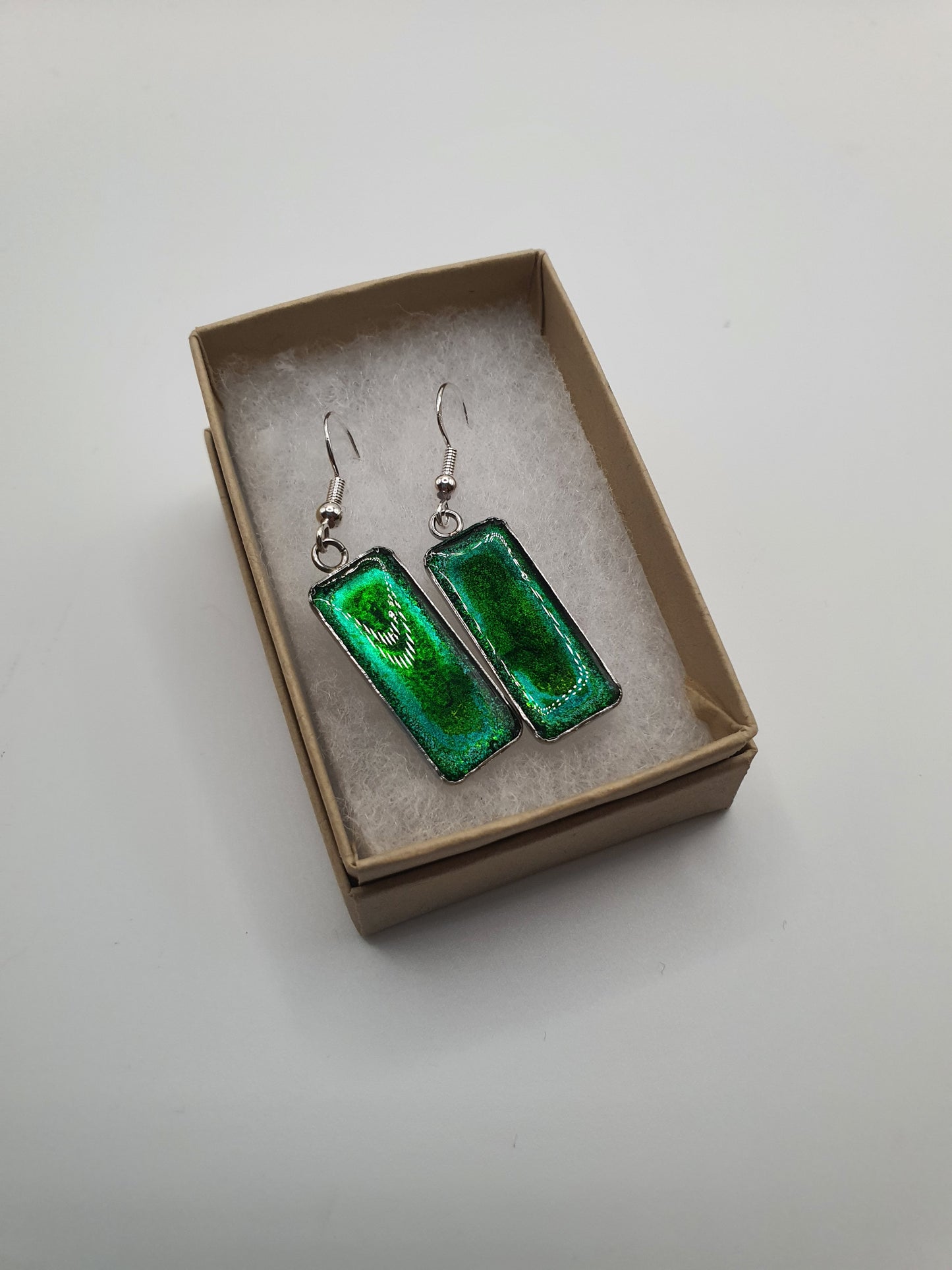 Resin drop earrings