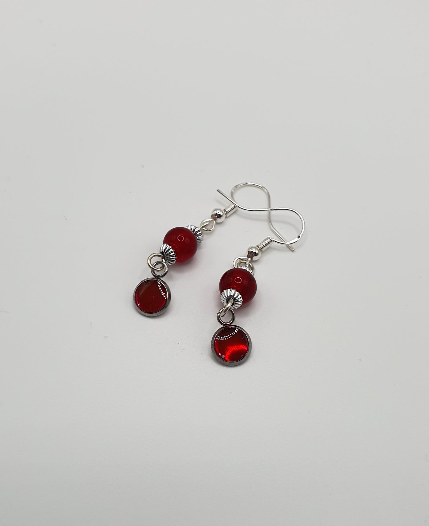 Resin drop earrings