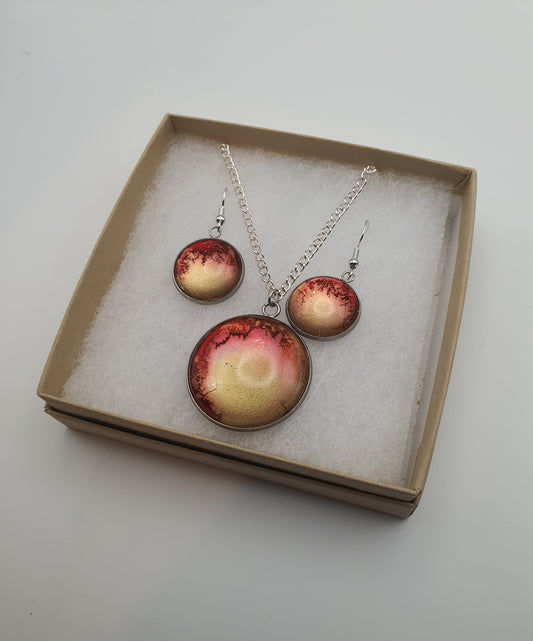 Resin jewellery set